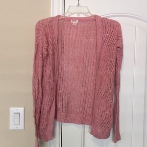 Pink knitted and fitted cardigan from Old Navy